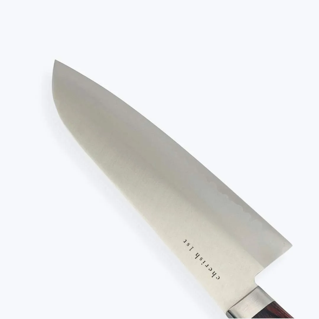 【カルミア】三徳包丁　刃渡り16.5cm　日本製　名入れ　刻印　手研ぎ