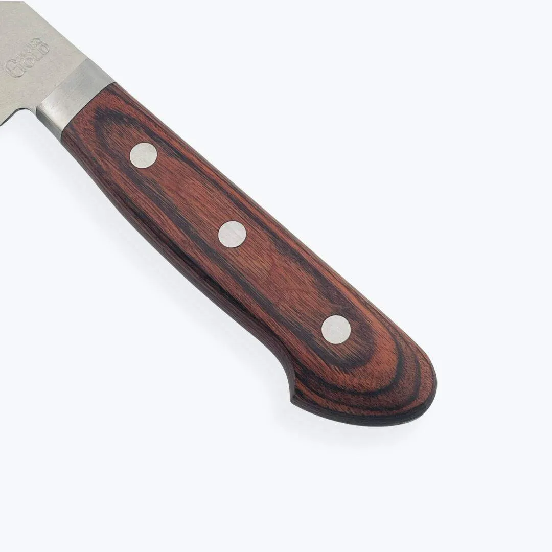 【カルミア】三徳包丁　刃渡り16.5cm　日本製　名入れ　刻印　手研ぎ