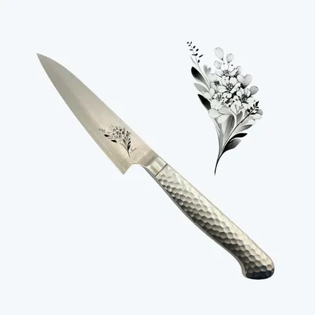 【イベリス】ペティナイフ　刃渡り12cm　日本製　名入れ　オリジナル　手研ぎ