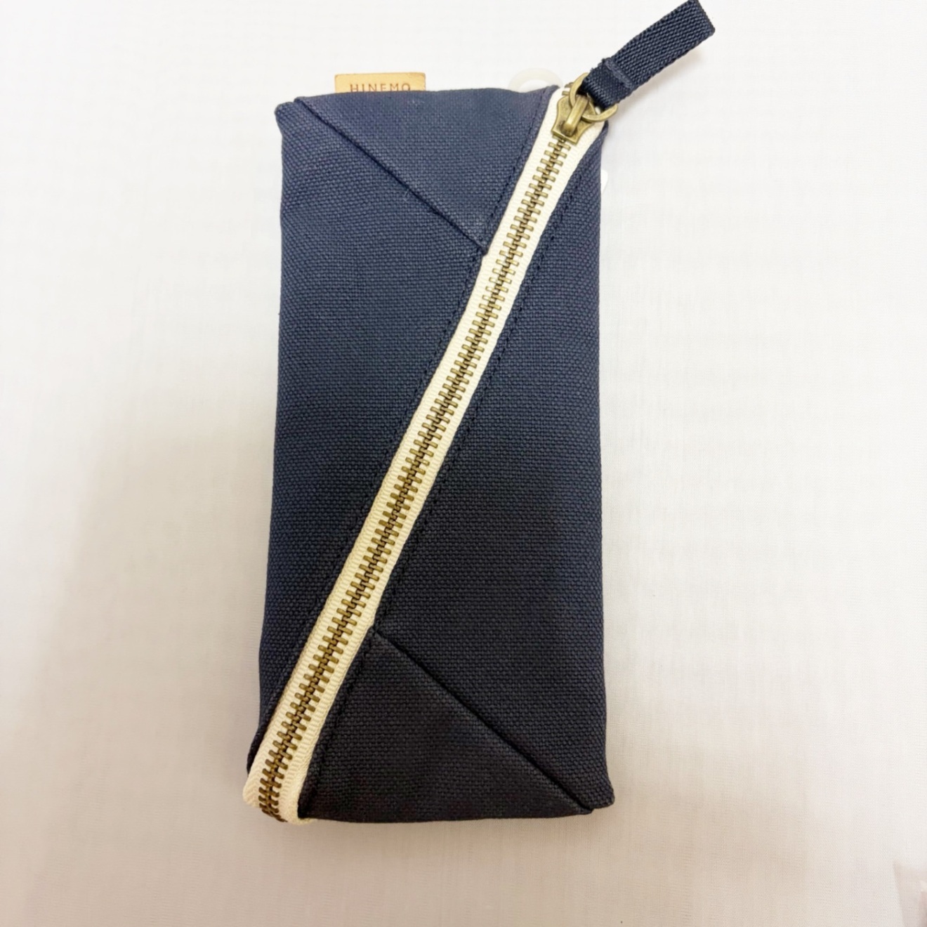 ワイドオープンペンポーチ〈紺〉
