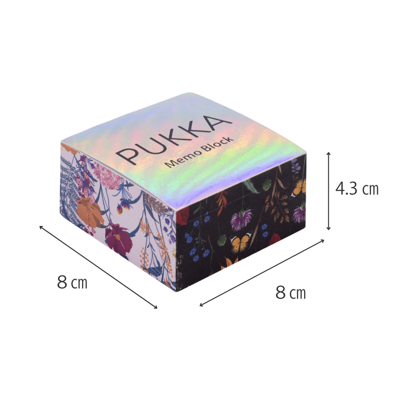 Pukka Bloom メモブロック 500枚｜花柄・英国メーカー