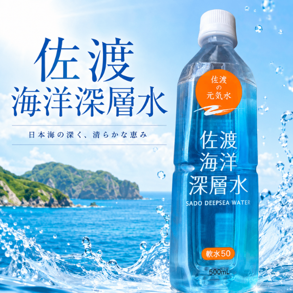 佐渡の元気水 佐渡海洋深層水 ボトルドウォーター 軟水50 マグネシウム カルシウム カリウム 1本