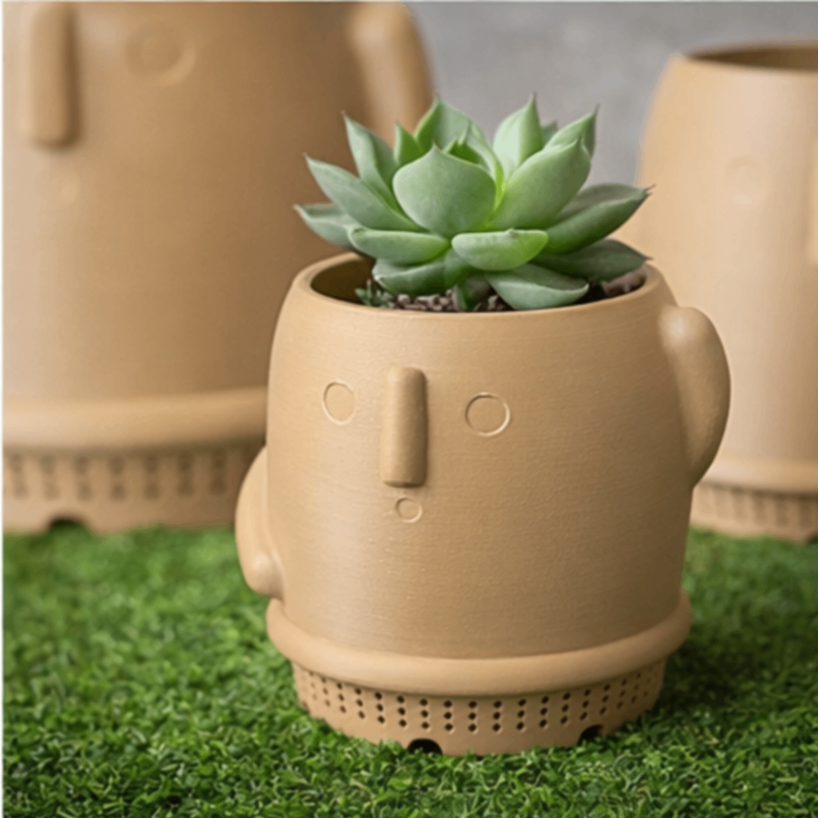 ハニワ2号鉢｜3Dプリンター製