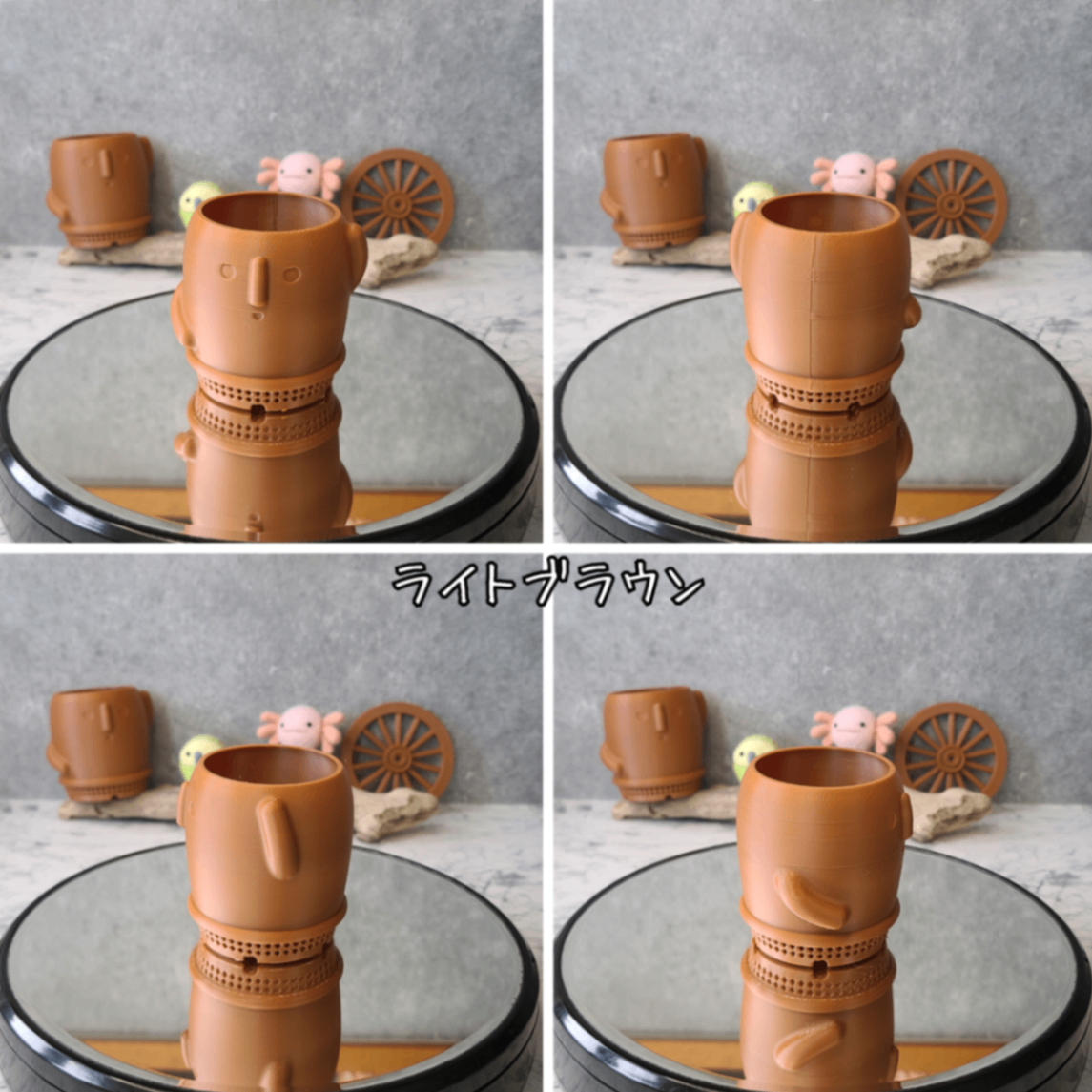 ハニワ3号鉢｜3Dプリンター製