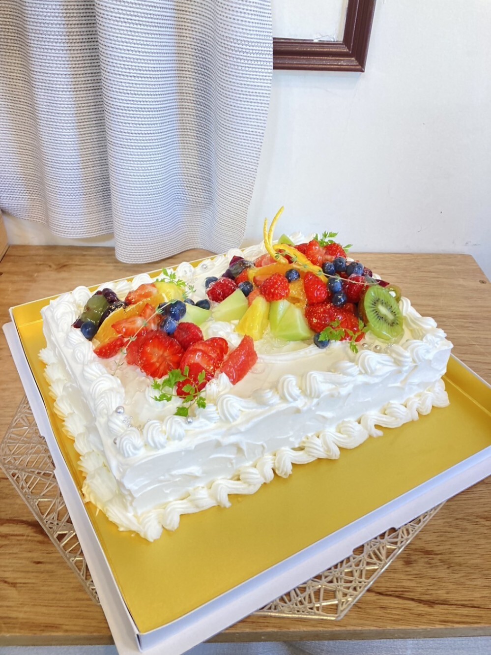 パーティー用 ビックサイズスクエアケーキ チョコクリーム 30cm×20cm【冷蔵商品】