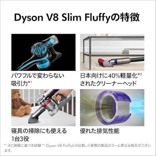 【長期初期不良対応】Dyson V8 Slim Fluffy コードレスクリーナー