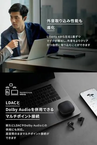 【長期初期不良対応】Anker Soundcore Liberty 5 ミッドナイトブラック