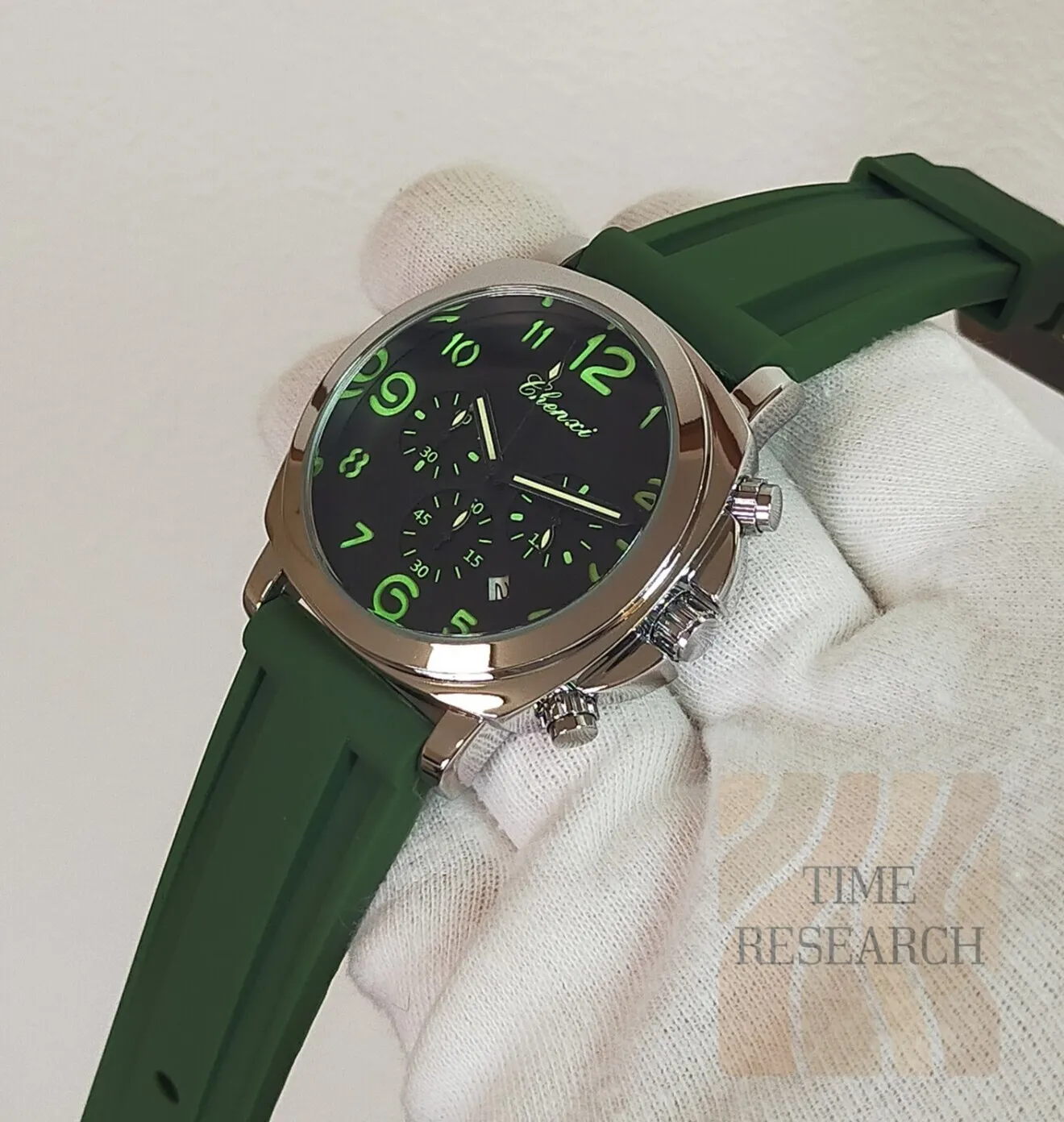 【待望のクロノグラフ搭載イタリア軍式腕時計/新品】フィッシュテールバックル装備⑥