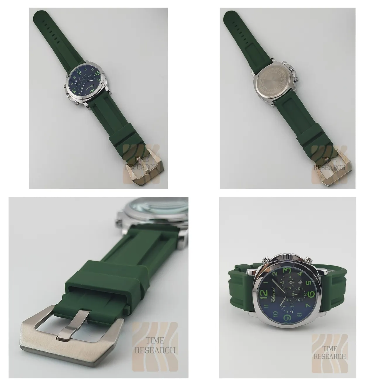 【待望のクロノグラフ搭載イタリア軍式腕時計/新品】フィッシュテールバックル装備⑥