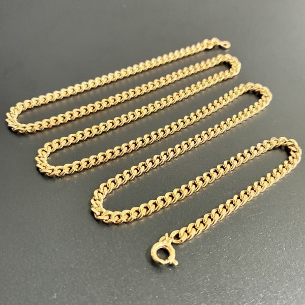 【フランス製・K18GF】喜平チェーン ネックレス 55cm