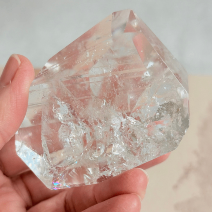 透明の奥に景色が広がる　レムリアン フリーフォーム 02 ｜ブラジル トカンティンス州産