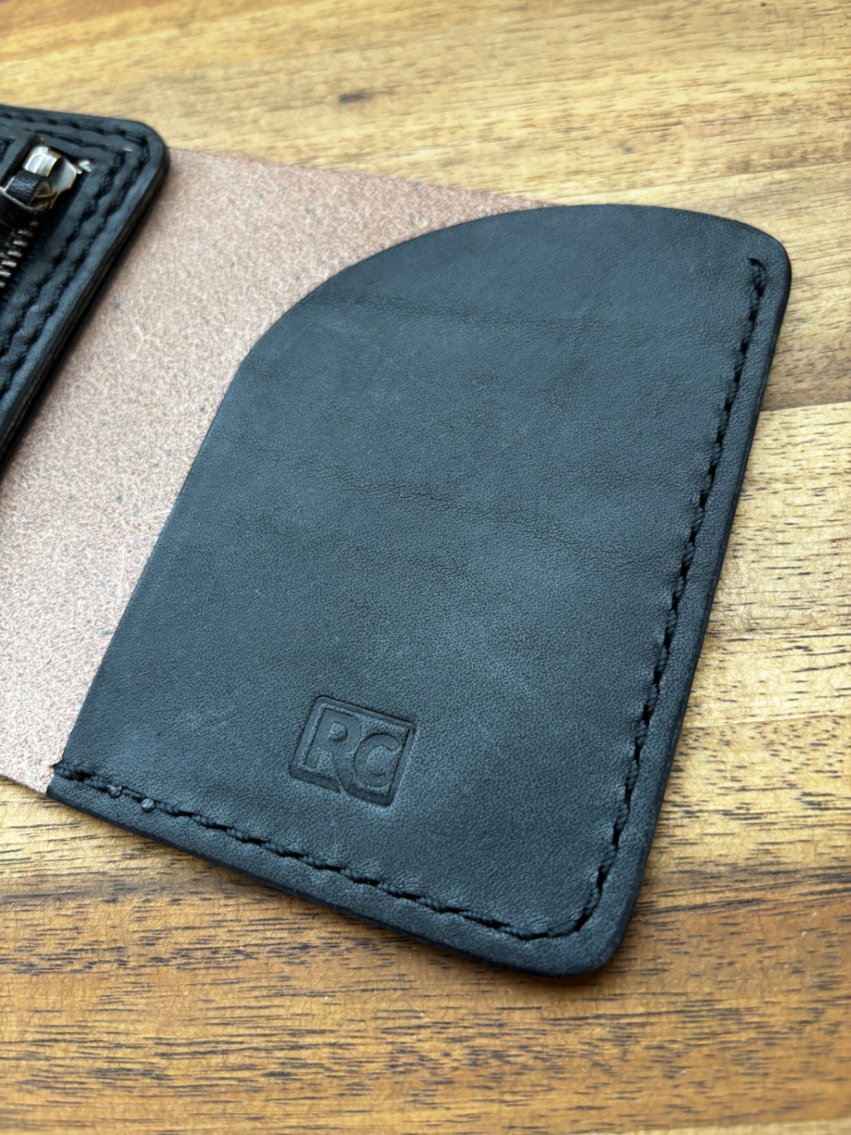 札バサミ｜昭南皮革　多脂ベンズ／マネークリップ／ミニ財布／手縫い
