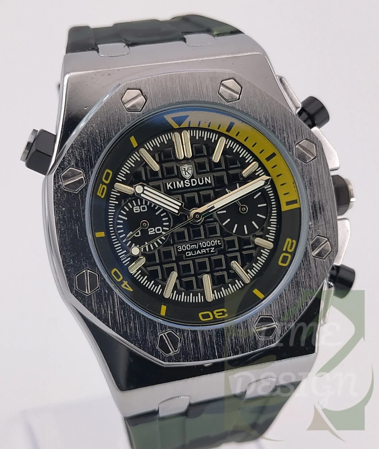 【伝統的八角モデルを現代にモデファイ/新品】デザインウォッチ 迷彩②