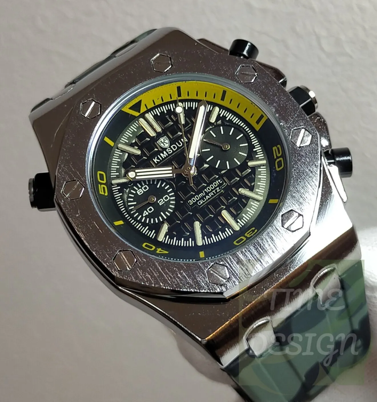 【伝統的八角モデルを現代にモデファイ/新品】デザインウォッチ 迷彩②