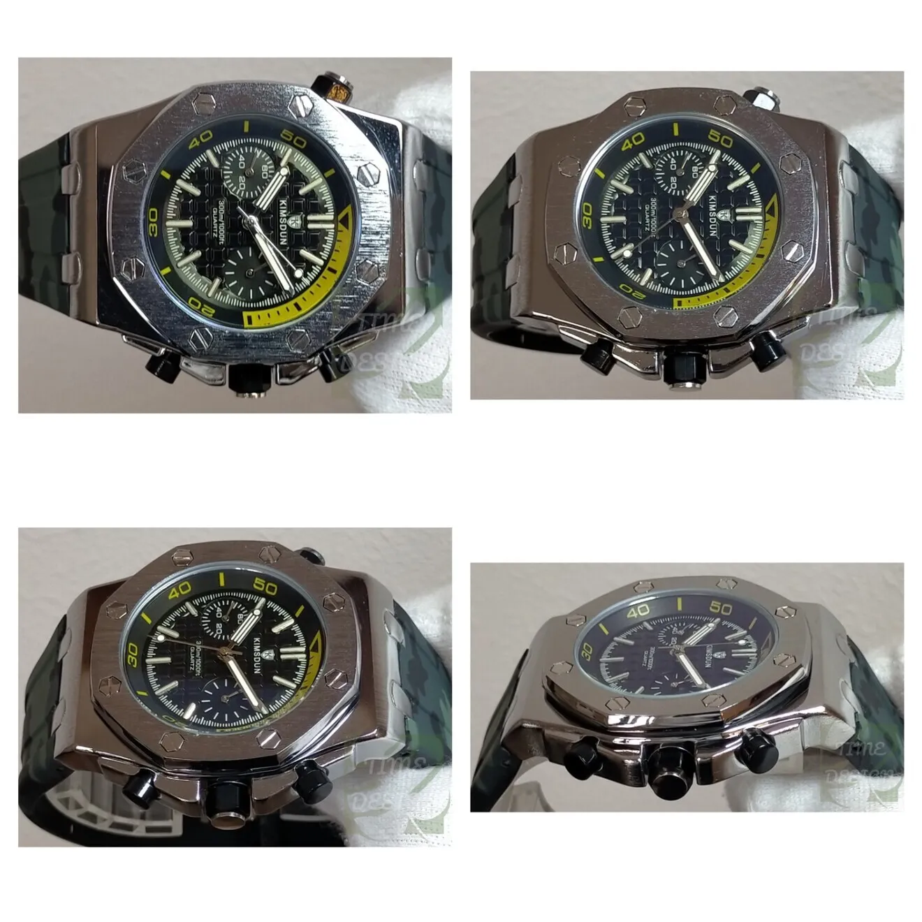【伝統的八角モデルを現代にモデファイ/新品】デザインウォッチ 迷彩②