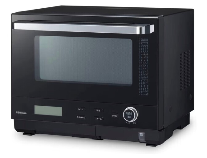 アイリスオーヤマ 30Lタンク式スチームオーブンレンジ MS-F3001-B ブラック