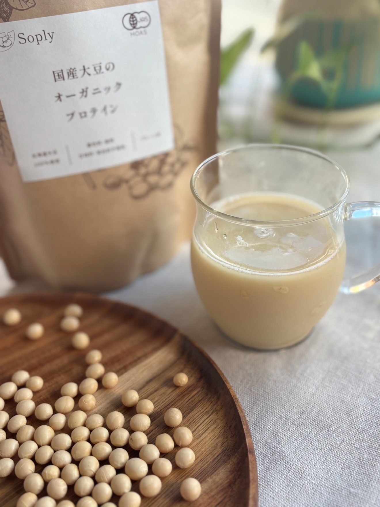 国産有機大豆のオーガニックプロテインSoply 2個セット