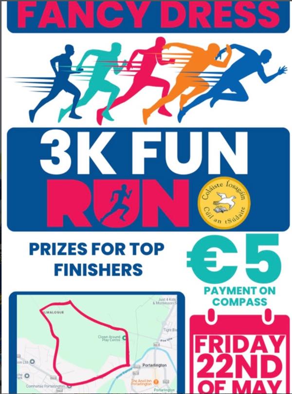 Parent's Council Fun Run happening on Friday, 22nd May