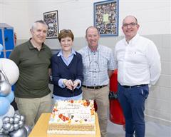 Coláiste Iosagáin celebrates retirement of three staff members, Mr. John Heraty, Mr. Paul Daly & Ms. Joan O Sullivan