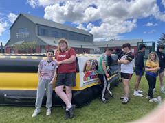 Students enjoying the activities of sports day!