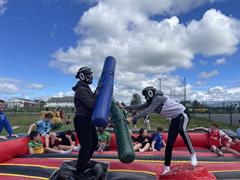 Students enjoying the activities of sports day!