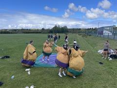 Students enjoying the activities of sports day!