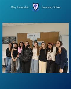 Our student and their French counterparts enjoying their time together.