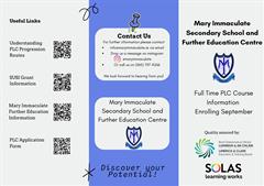 Further Education available at Mary Immaculate. Enrol Now!