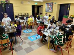 Paper Maché Art in 2nd class