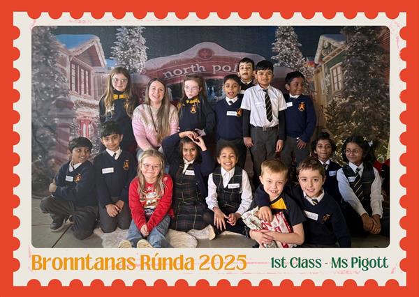 Ms Piggot's class enjoying Brontannas Rúnda