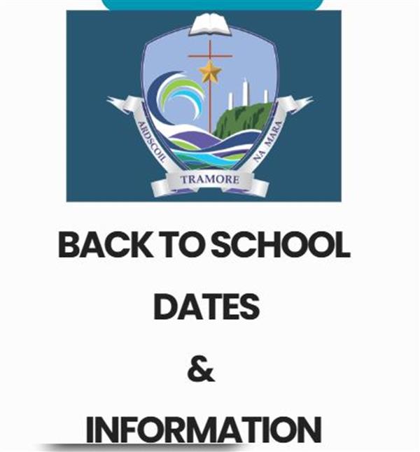 Back to School Dates and Information