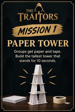 The First Traitor Mission: Paper Towers!