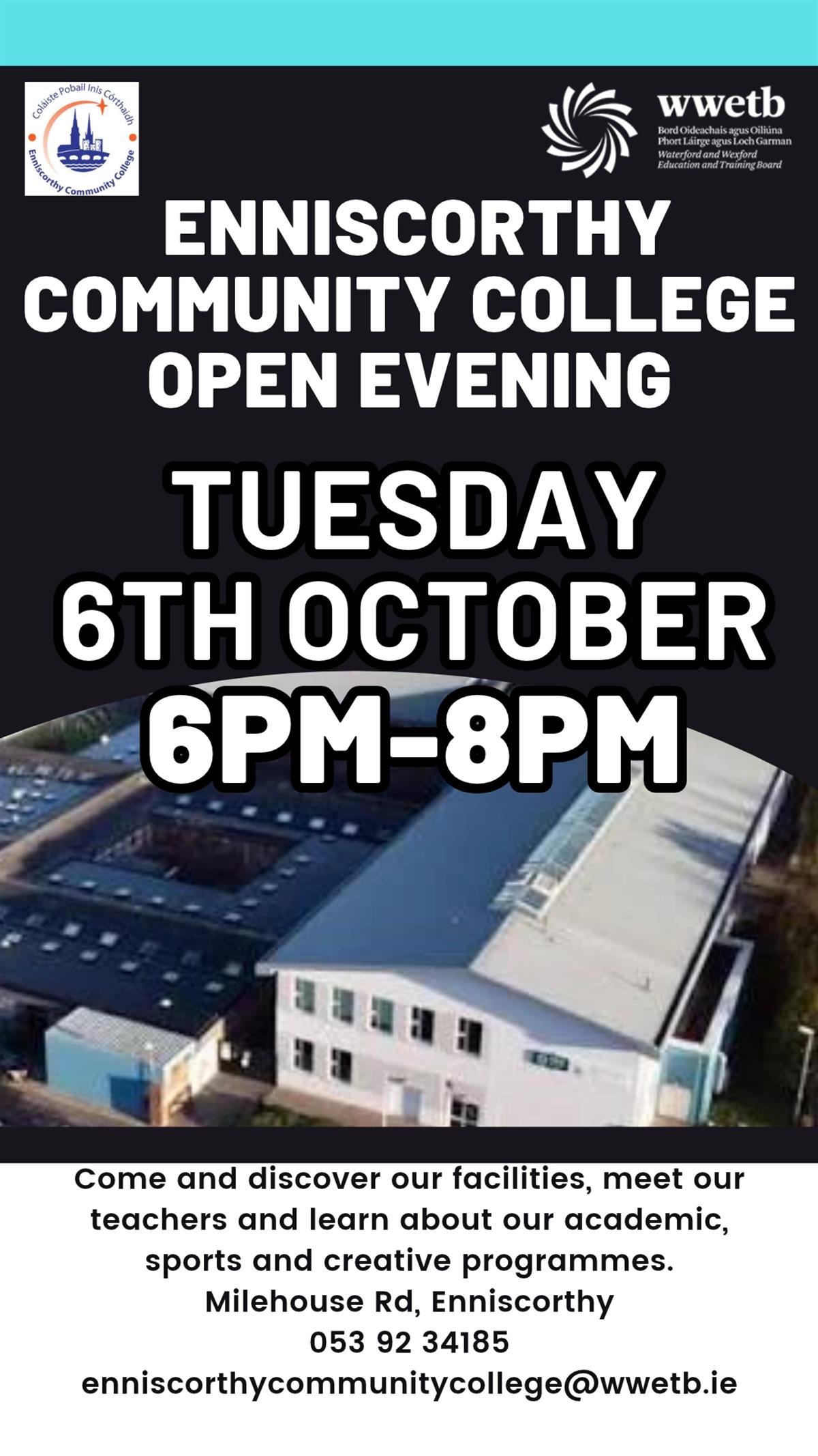 Open Evening Tuesday 6th October