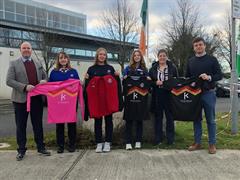 Fitzgeralds Kitchens Kick Off Support for Coláiste Eoin Girls’ Soccer Team