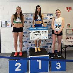 Milana Sharhayeu - U16 National Indoor Triple Jump - Gold