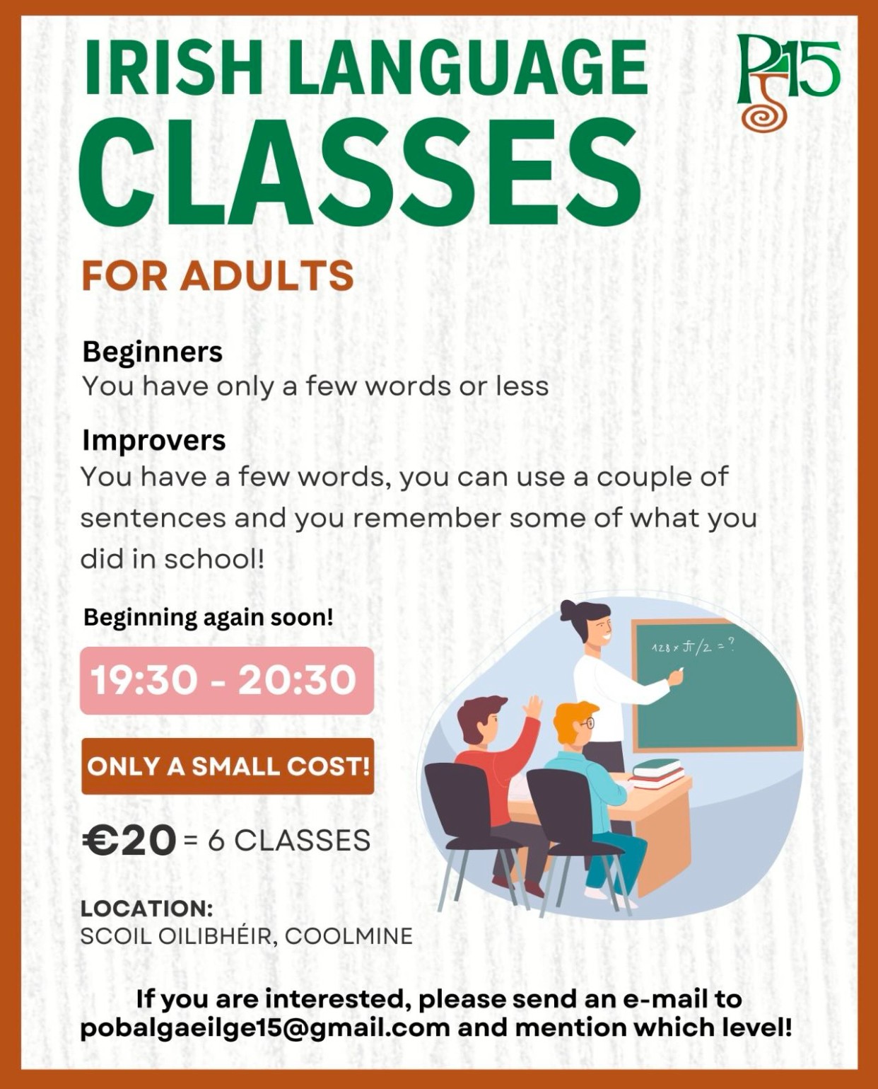 Irish Class Irish Language Classes for Adults | Luttrellstown Community College
