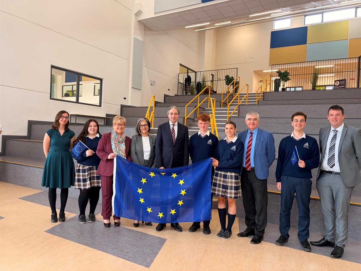 Greystones Community College hosts Official Government visit to mark Europe Day