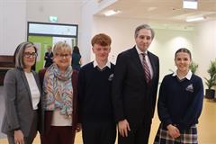 Greystones Community College hosts Official Government visit to mark Europe Day