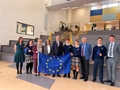 Greystones Community College hosts Official Government visit to mark Europe Day