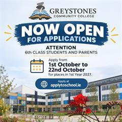 Applications now open for 1st year 2027