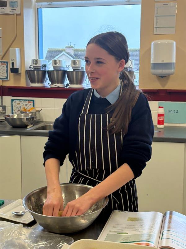 3rd years cooking up a storm in the Home Economics room