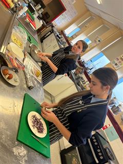 3rd years cooking up a storm in the Home Economics room