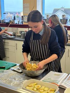 3rd years cooking up a storm in the Home Economics room