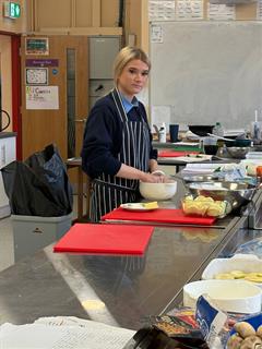 3rd years cooking up a storm in the Home Economics room