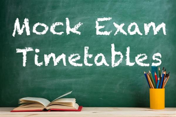 Mock Examination Timetables 2026