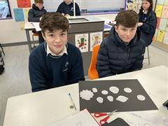 1st years making models of the sun