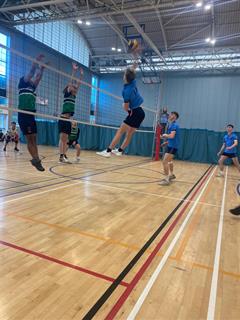 The senior boys' volleyball team