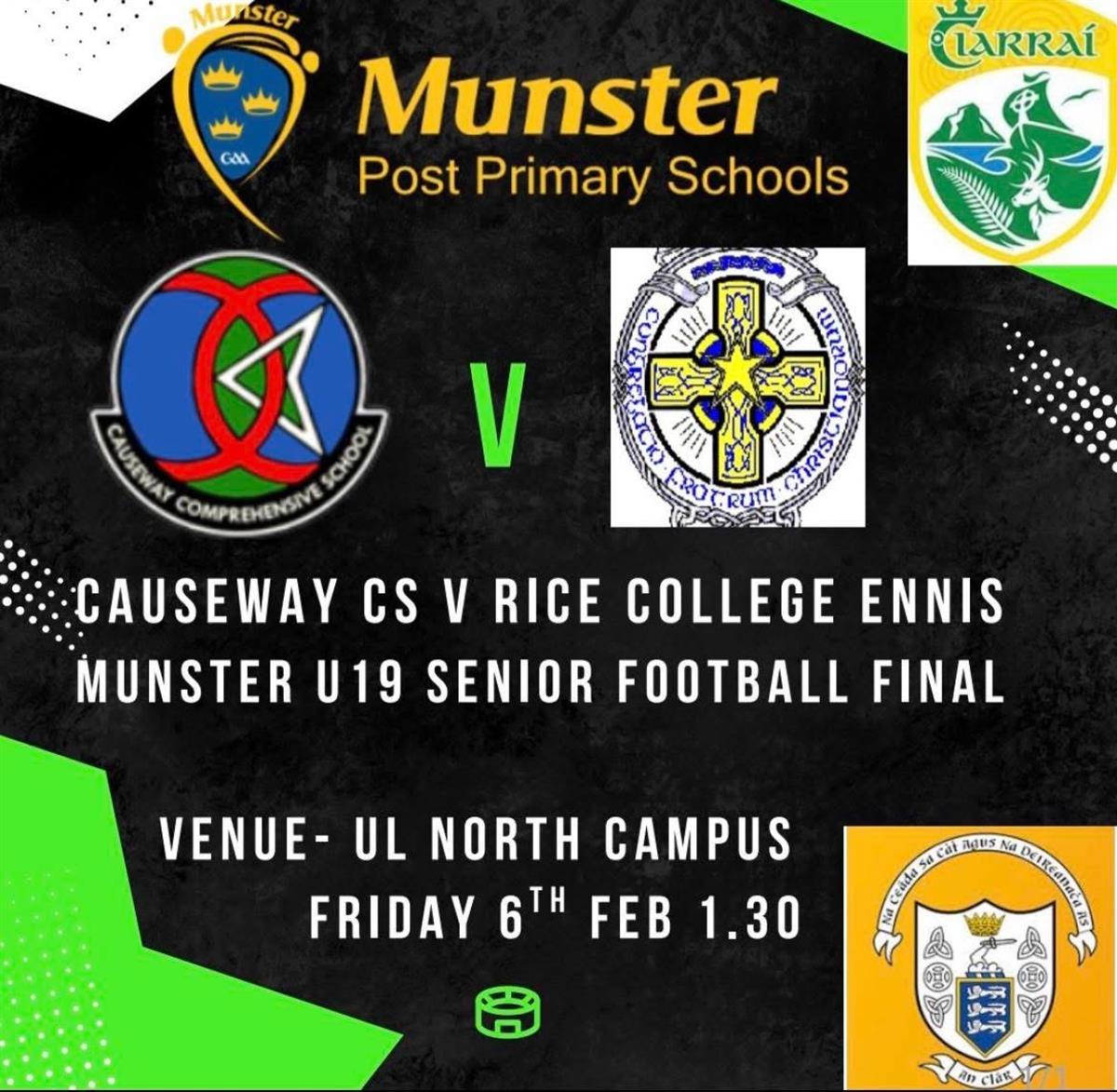 Senior Football - Munster Final Details
