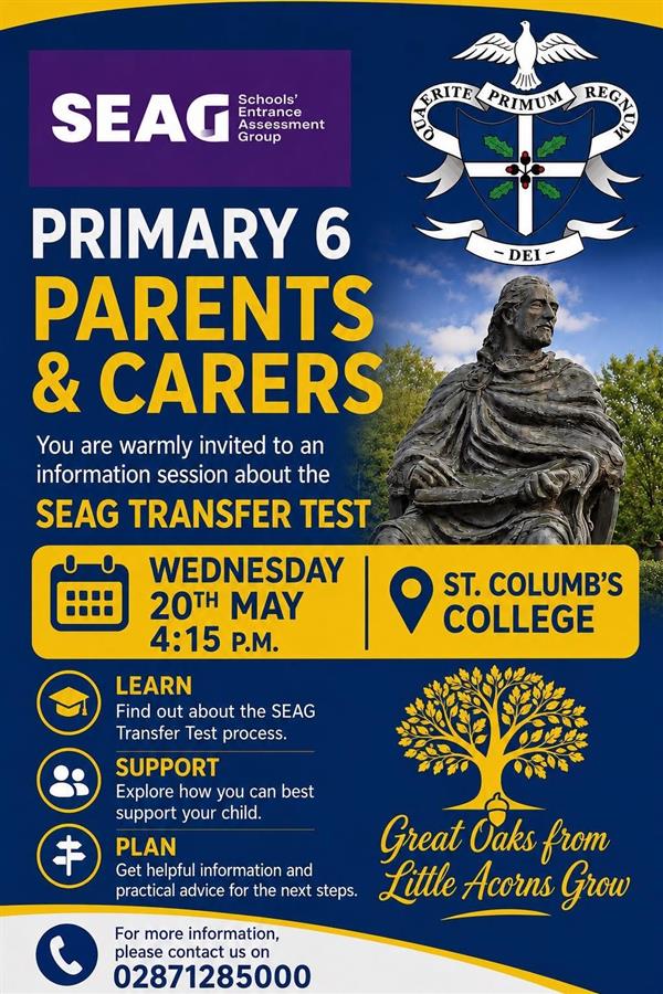 SEAG Information sessions for P6 Pupils