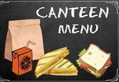 Easter Canteen Menu week beginning 30th March 2026